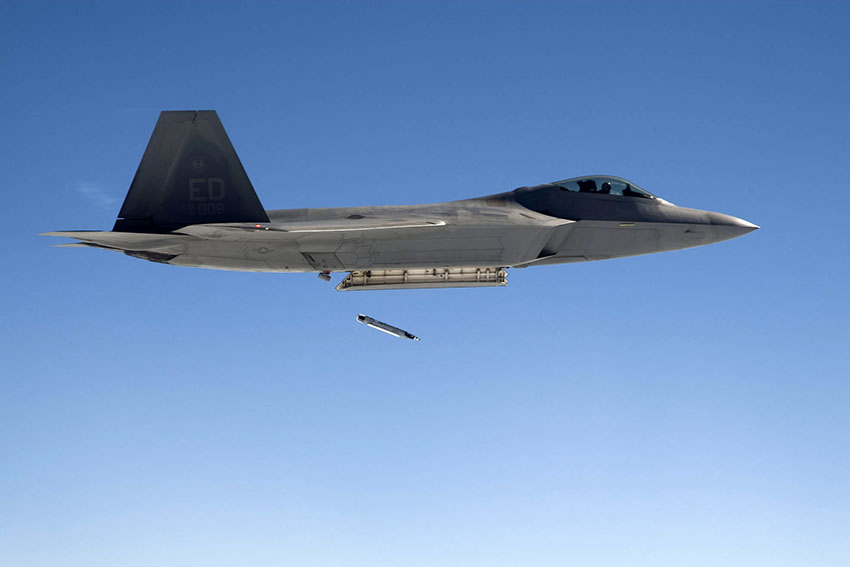 First Supersonic Small Diameter Bomb Release from an F-22