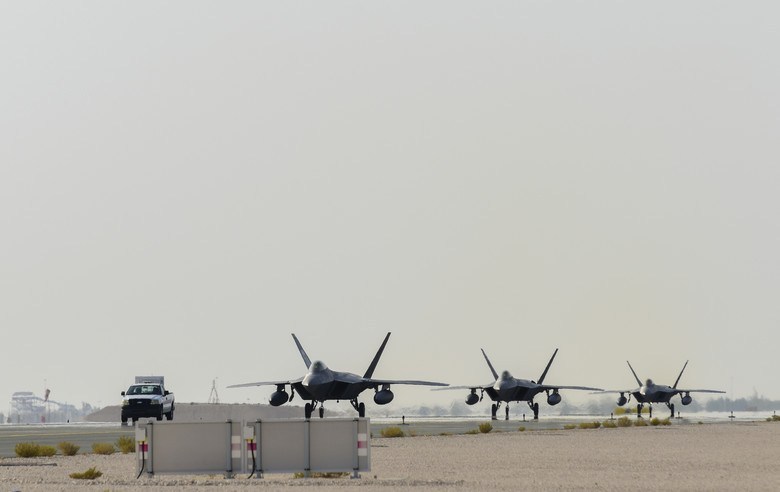 F-22 at Al Udeid Qatar