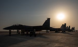 F-15E Strike Eagles at ADAB