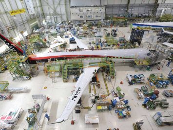 Mitsubishi MRJ at MHI facility