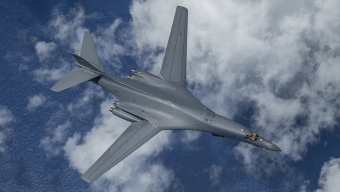 B-1B over East China Sea