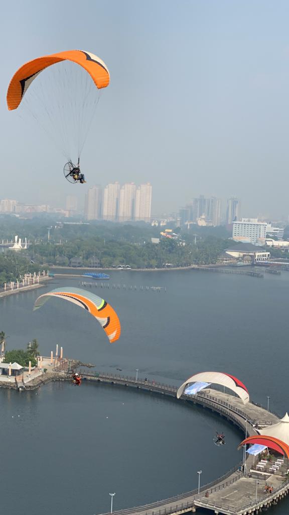 Paramotor terbang lagi di era New Normal