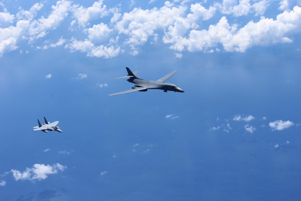 F-15J and B-1B