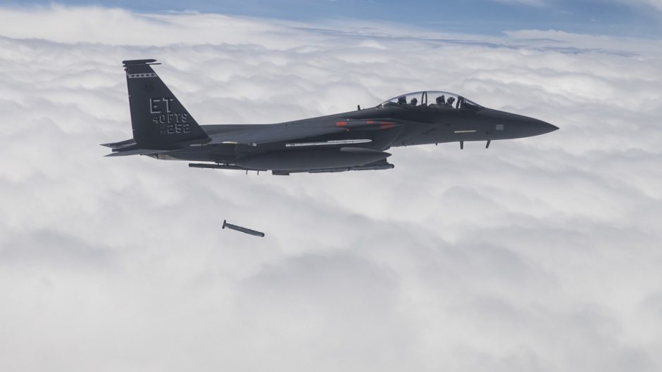F-15E released stormbreaker bomb