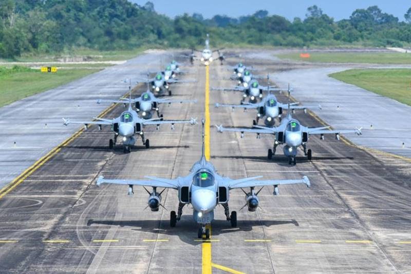 Gripen elephant walk