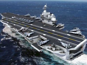 Type 003 Chinese Aircraft Carrier - impression by artist