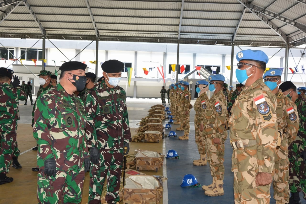 Asops Panglima TNI Tinjau Kesiapan Konga XXVIII-M/UNIFIL