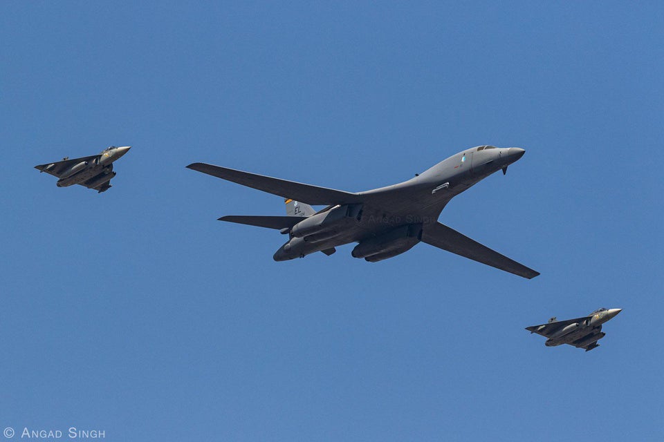 B-1B and 2 Tejas