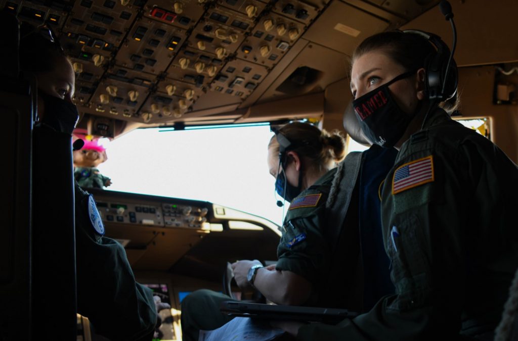 Penerbangan KC-46A USAF dengan seluruh kru wanita