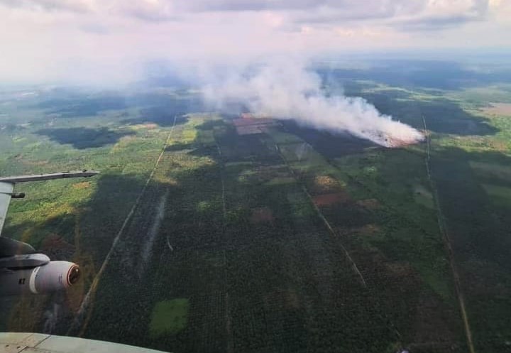 F-16 pantau kebakaran hutan di Riau