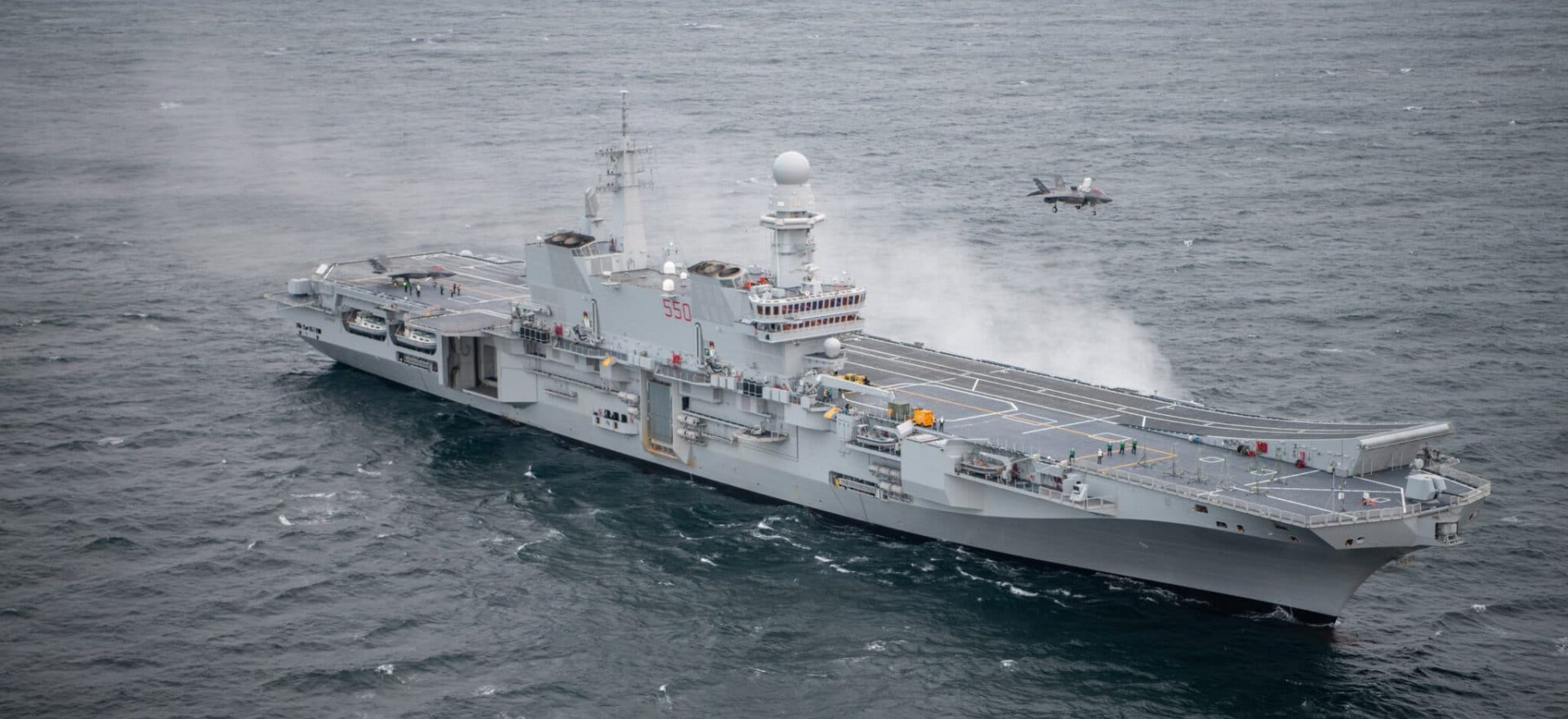 F-35B landed on IT Cavour