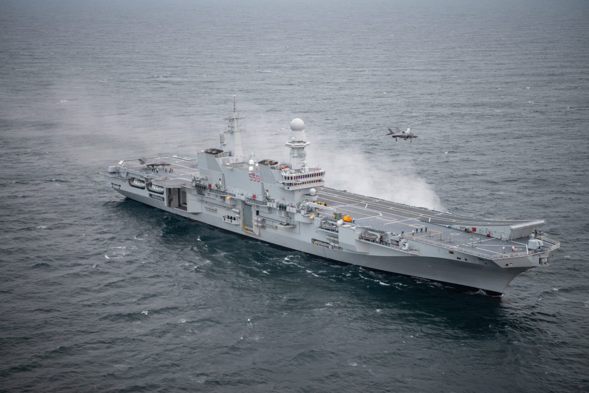 F-35B landed on IT Cavour