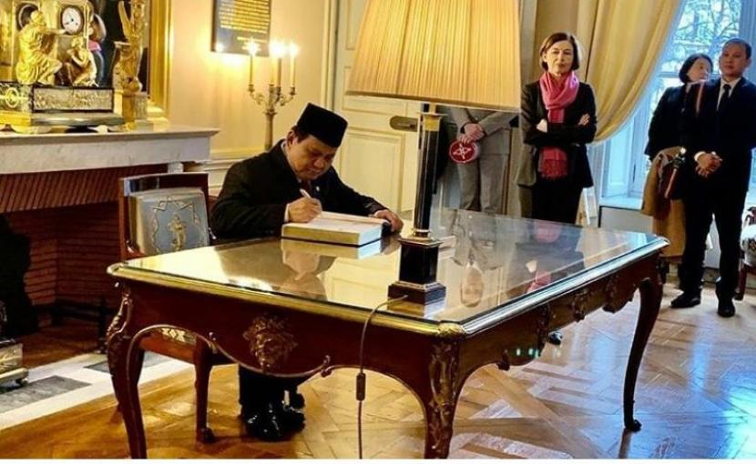 Menhan Prabowo dan Florence Parly