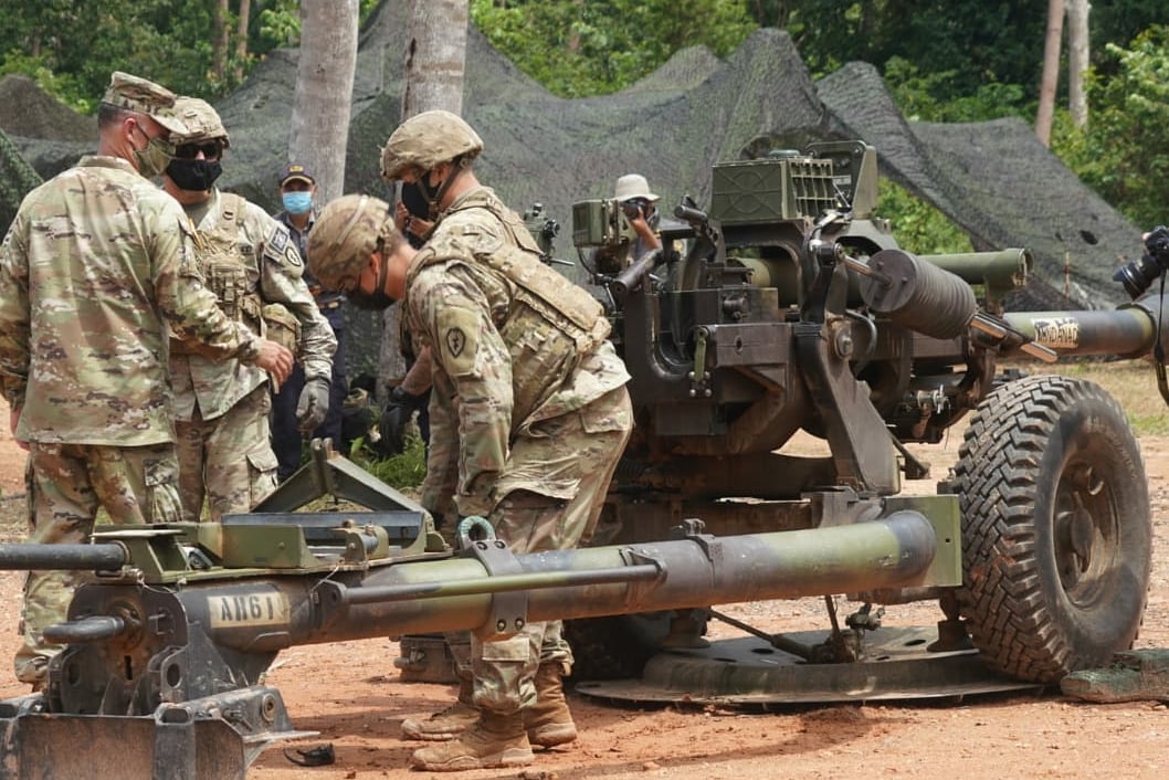 M119A1 towed howitzer