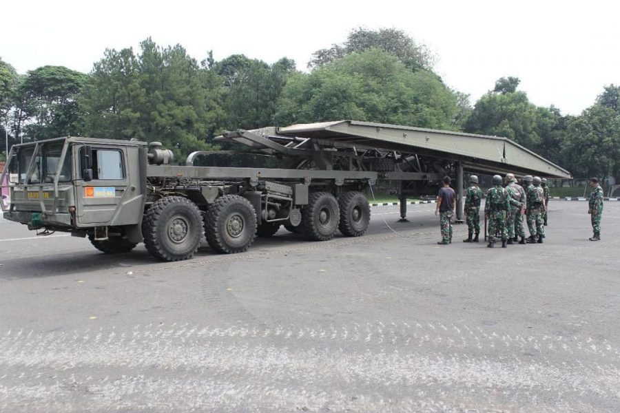 yon Mar 1 latihan gelar jembatan taktis