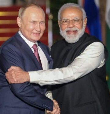 Vladimir Putin dan Narendra Modi