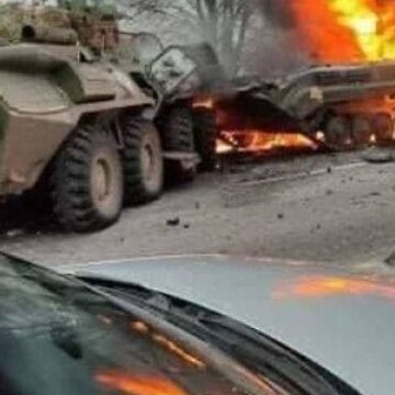 rudal Javelin hancurkan konvoi kendaraan militer Rusia