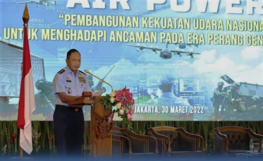 Kasau Marsekal TNI Fadjar PRasetyo Seminar Air Power HUT TNI AU ke-76