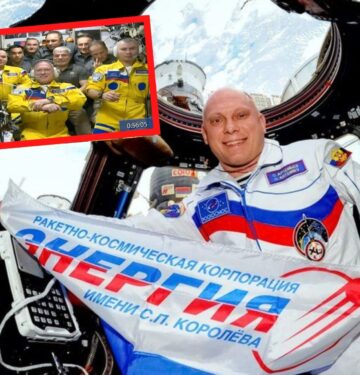 Kosnomot Rusia pakai coverall warna kuning