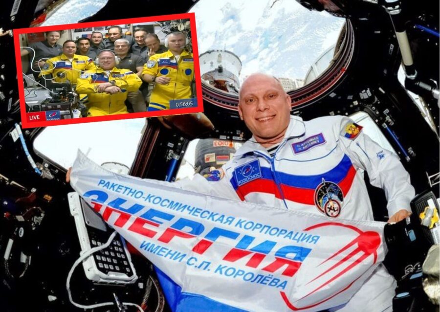 Kosnomot Rusia pakai coverall warna kuning