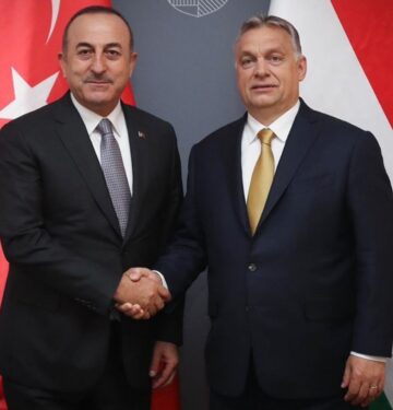 Mevlut Cavusoglu and Viktor Orban