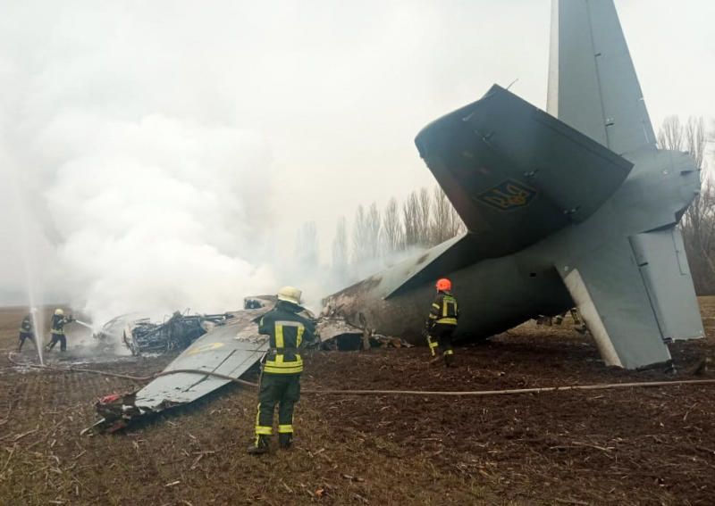 Pesawat Ukraina jatuh ditembak pasukan Rusia di selatan Kyiv