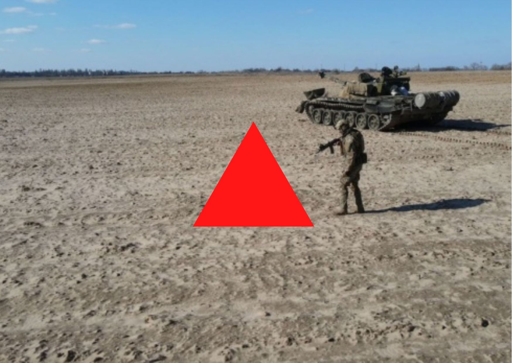 Tentara Rusia serahkan tank ke tentara Ukraina