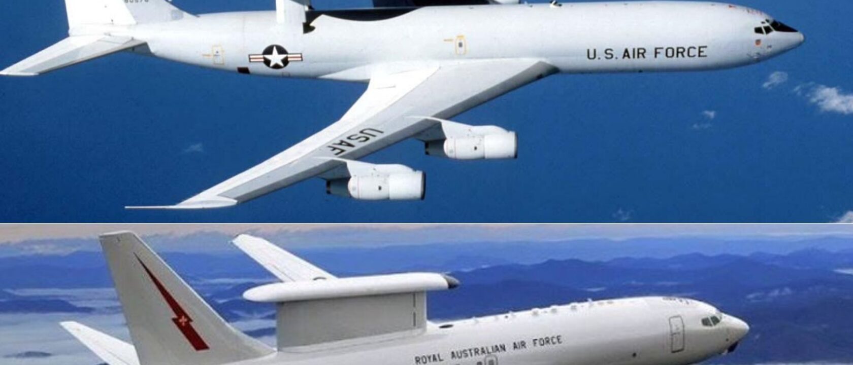 E-3 Sentry and E-7 Wedgetail