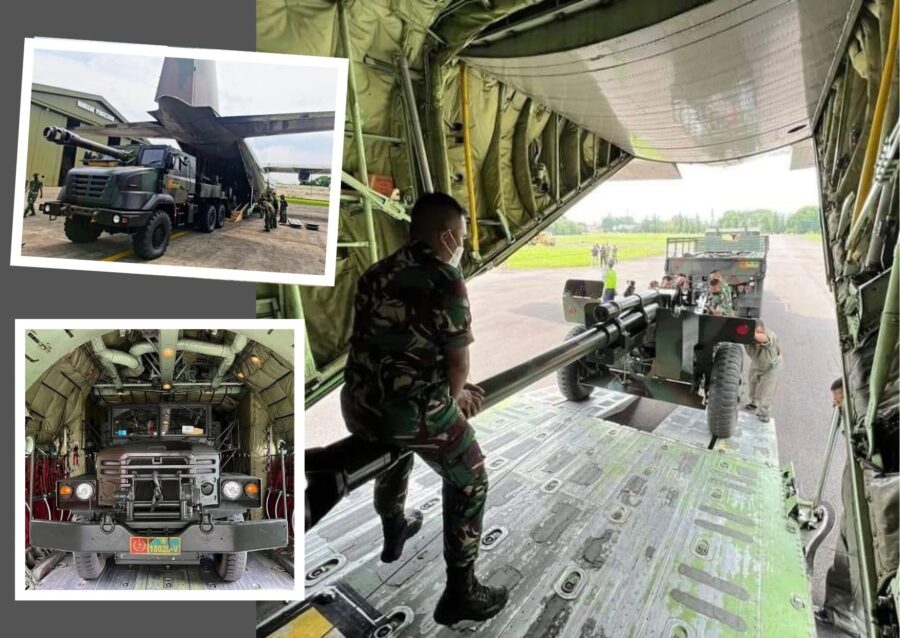 Uji loading dan unloading artileri medan ke C-130