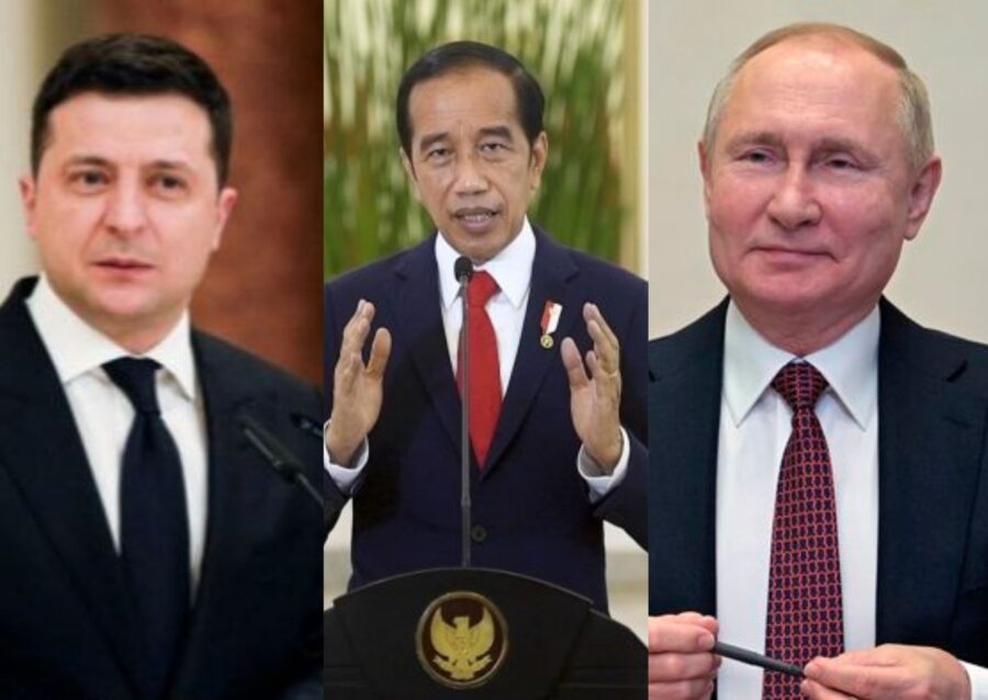 Zelensky - Jokowi - Putin