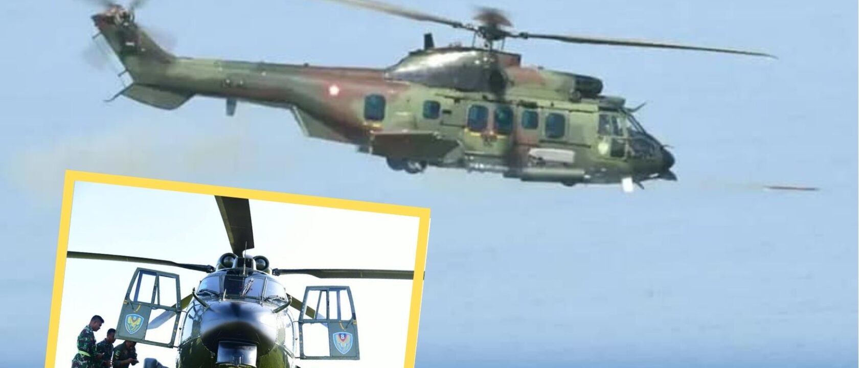 EC725 Caracal TNI AU tembakkan roket
