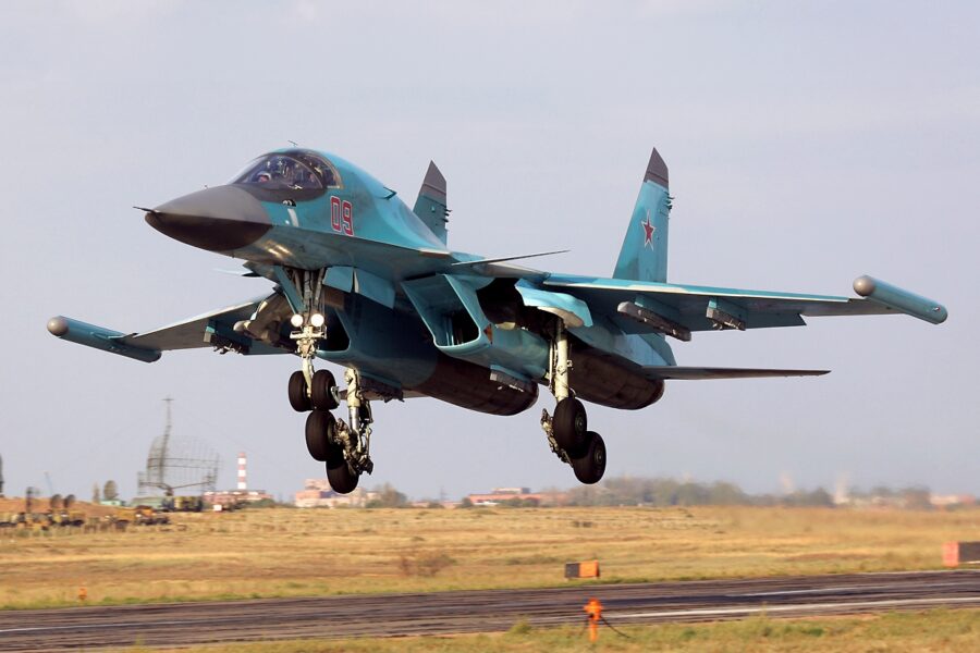 Su-34 with Khibiny EW