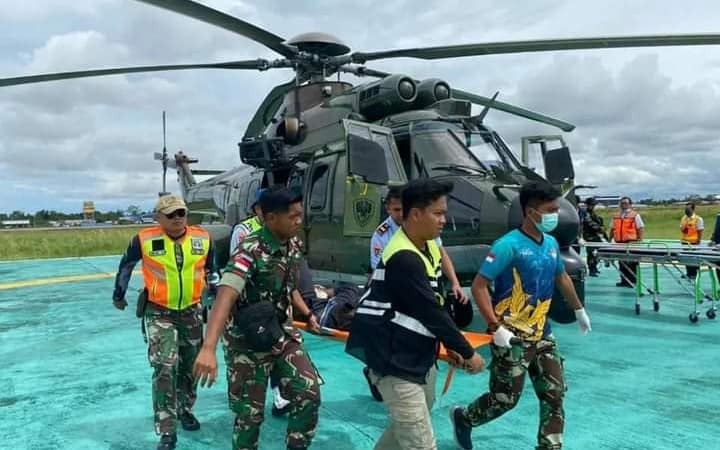Evakuasi korban jatuhnya pesawat SusiAir di Timika_
