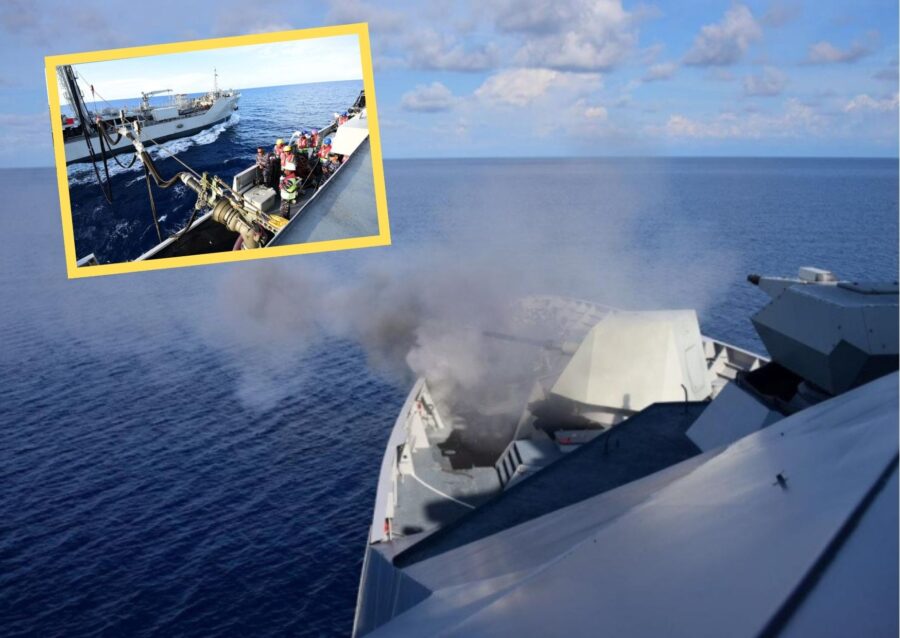 Latihan Penembakan dan RAS KRI GNR-332