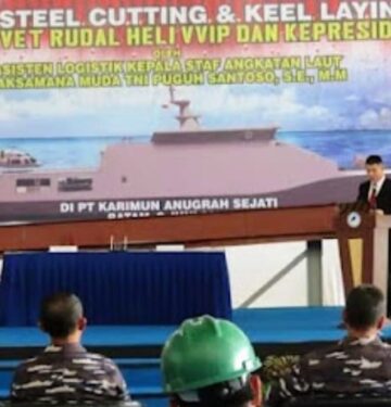Peletakan lunas pertama KRI Bung Karno