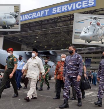 Prabowo terima CN235MPA dan helikopter Panther untuk TNI AL