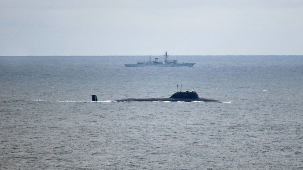 HMS Portland deteksi kapal selam Severodvinsk Rusia