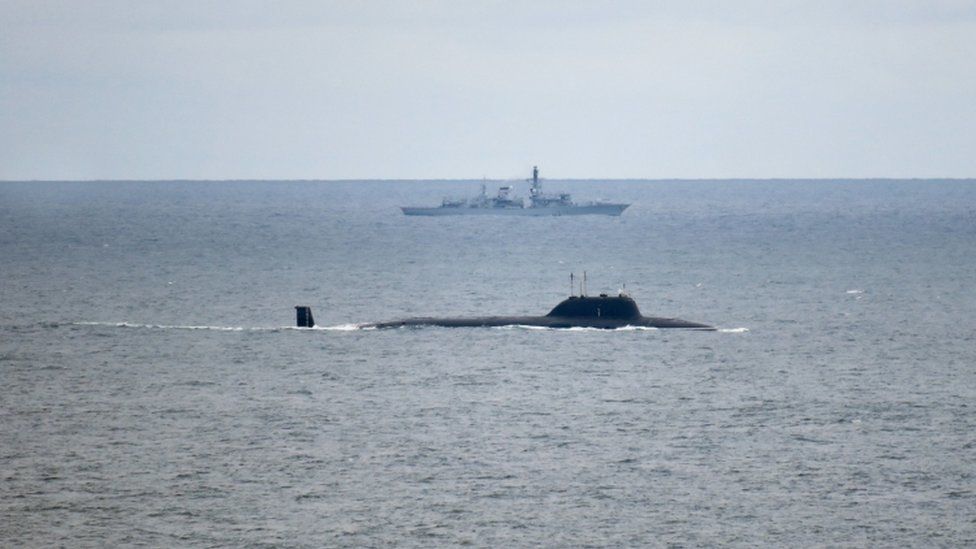 HMS Portland deteksi kapal selam Severodvinsk Rusia