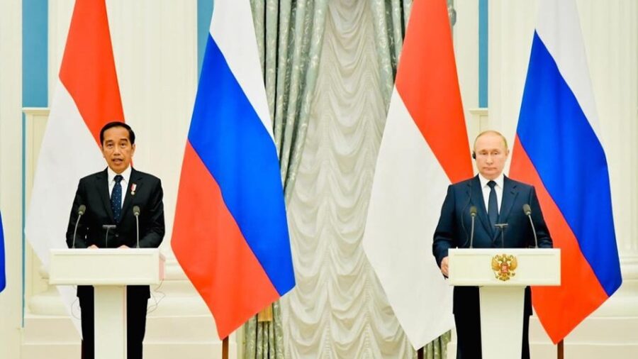 Jokowi dan Putin sampaikan pidato usai pertemuan di Istana Kremlin