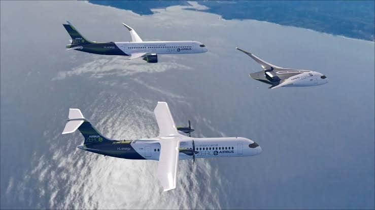 Rancangan pesawat Airbus berbahan bakar hidrogen ZEROe