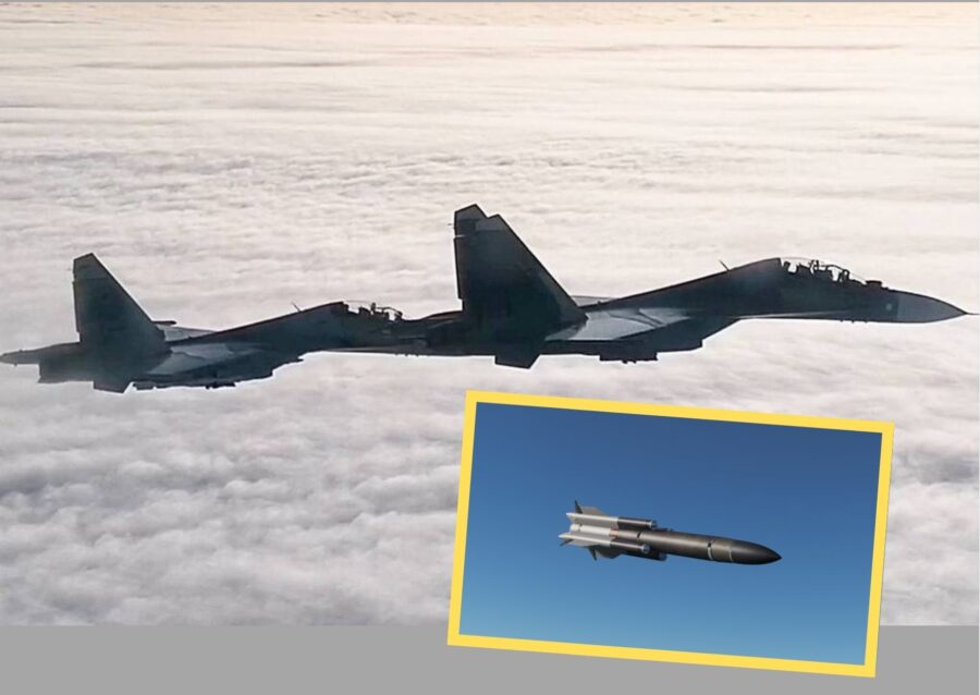 Su-30SMs and Kh-31 missile