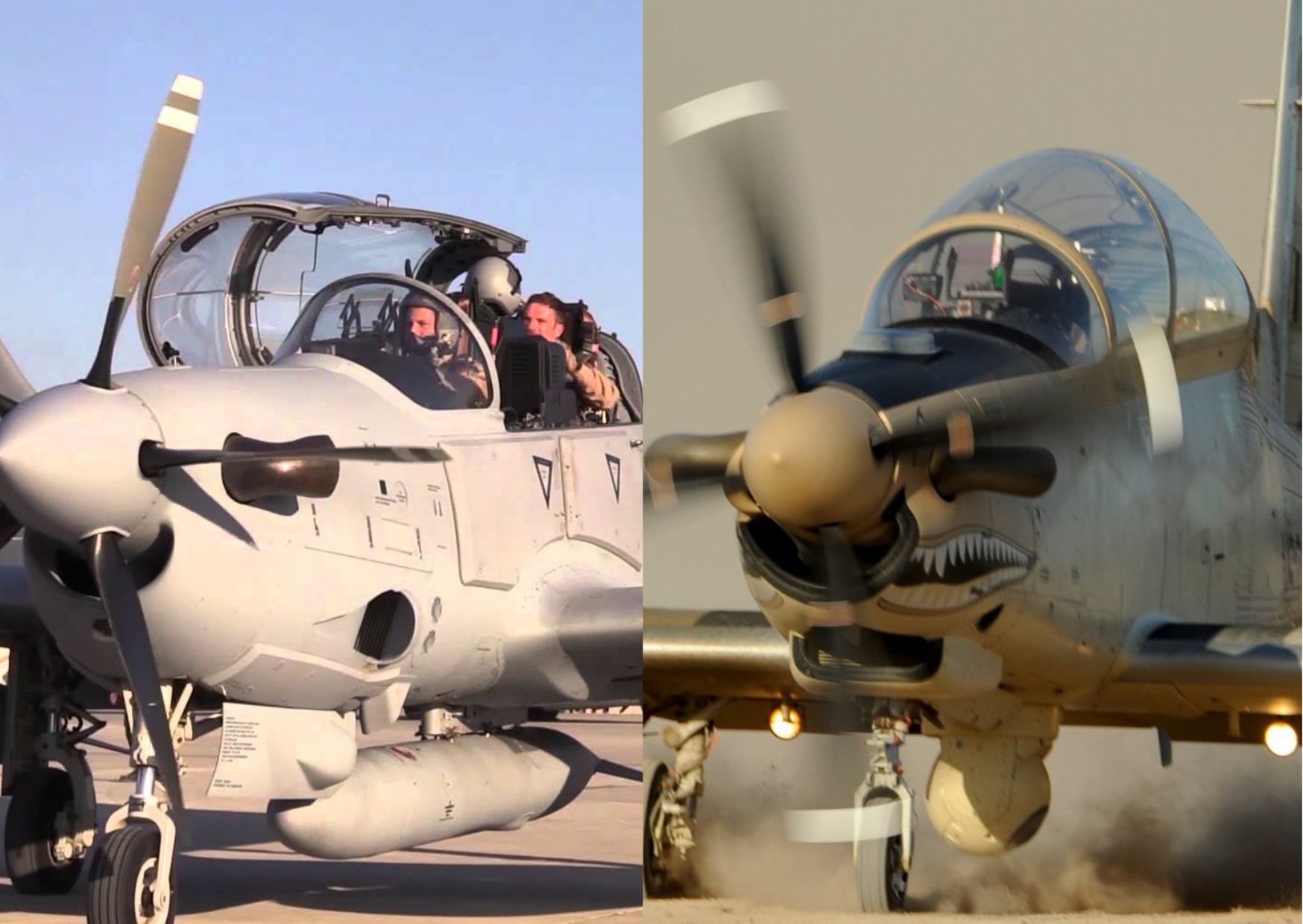 A-29 Super Tucano and AT-6 Wolverine