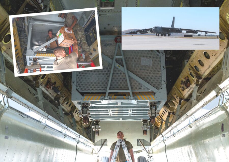 B-52 punya kontainer kargo di ruang bom_Barksdale AFB_ USAF_ Airspace Review