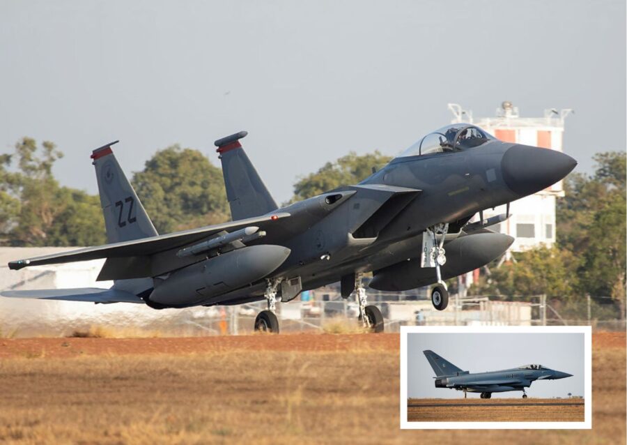 F-15C and Eurofighter Typhoon - Pitch Black 2022