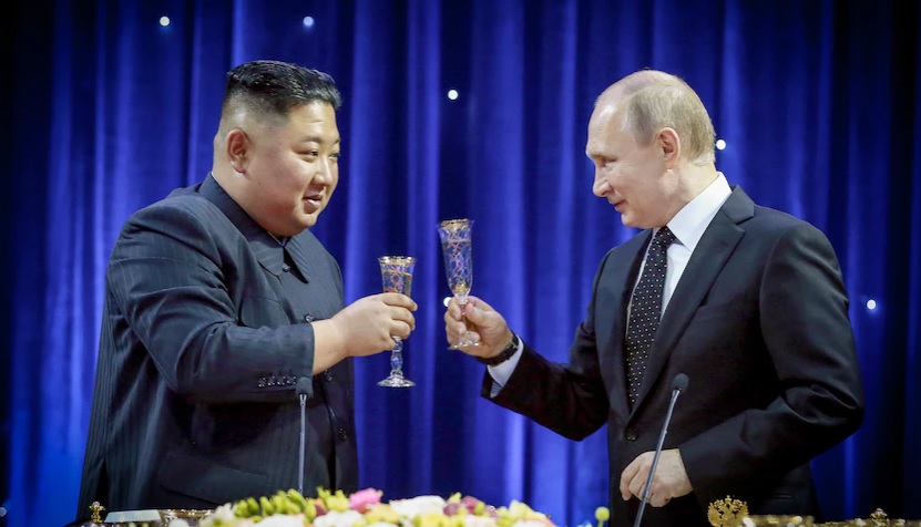 Kim Jong-un and Vladimir Putin