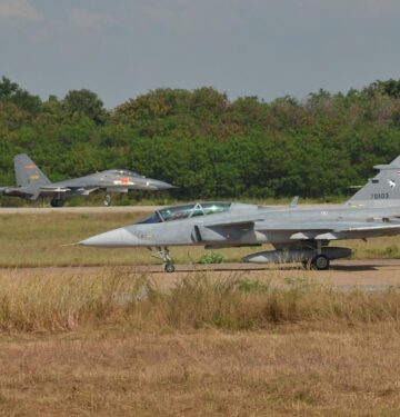 PLAAF J-11 adn RTAF Gripen D