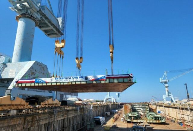 Peletakan Lunas USS Enterprise CVN 80 _NAVSEA_ Airspace Review