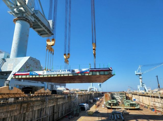 Peletakan Lunas USS Enterprise CVN 80 _NAVSEA_ Airspace Review