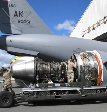 Penggantian mesin C-17 Globemaster III di lokasi_USAF_ Airspace Review