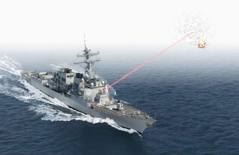 Sistem laser energi tinggi HELIOS buatan Lockheed Martin
